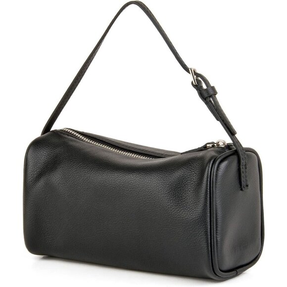🆕Women Black Premium Full Grained Leather Crossbody Adjustable Strap Bag - Picture 4 of 10